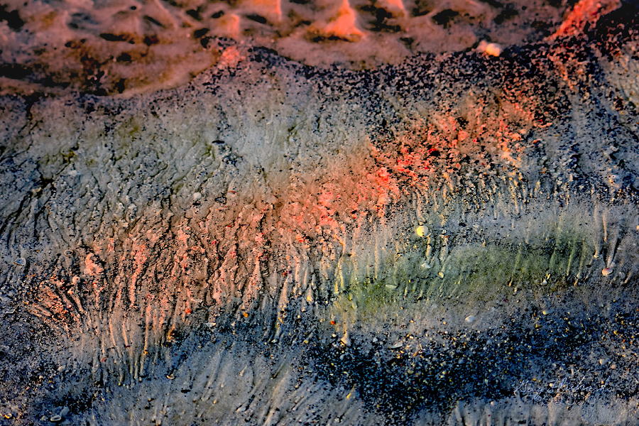 Beach Sand Sunset Abstract Photograph