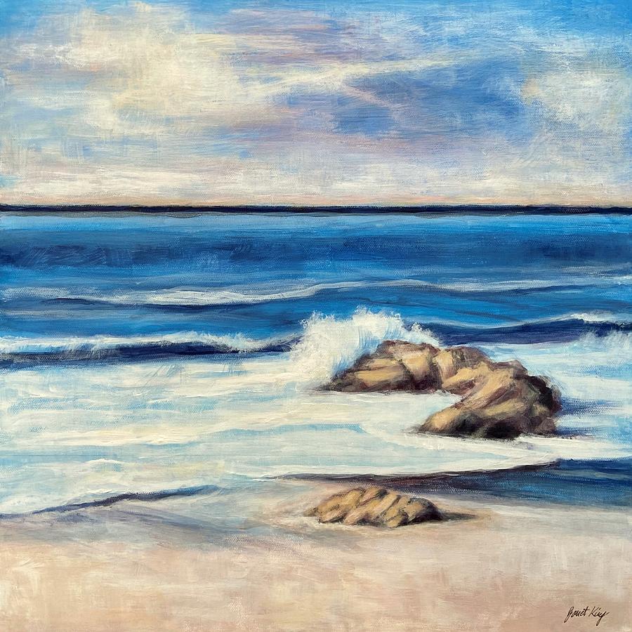Beach Scene 1 Painting by Janet King