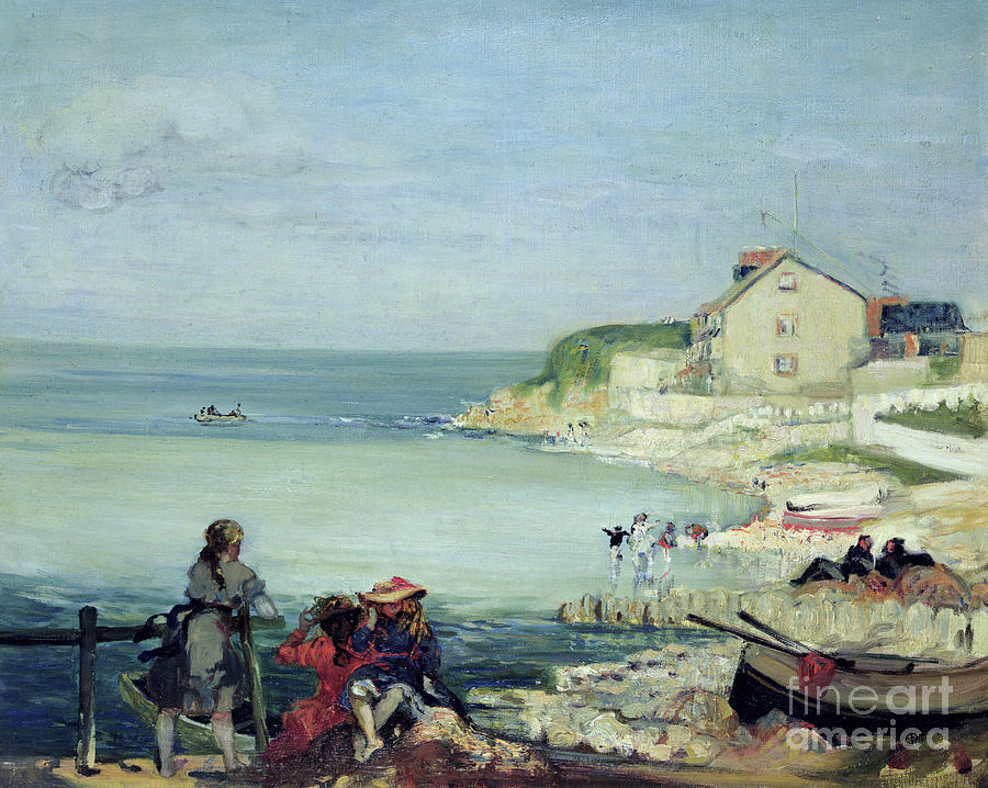 Beach Scene, Swanage Painting by Charles Edward Conder