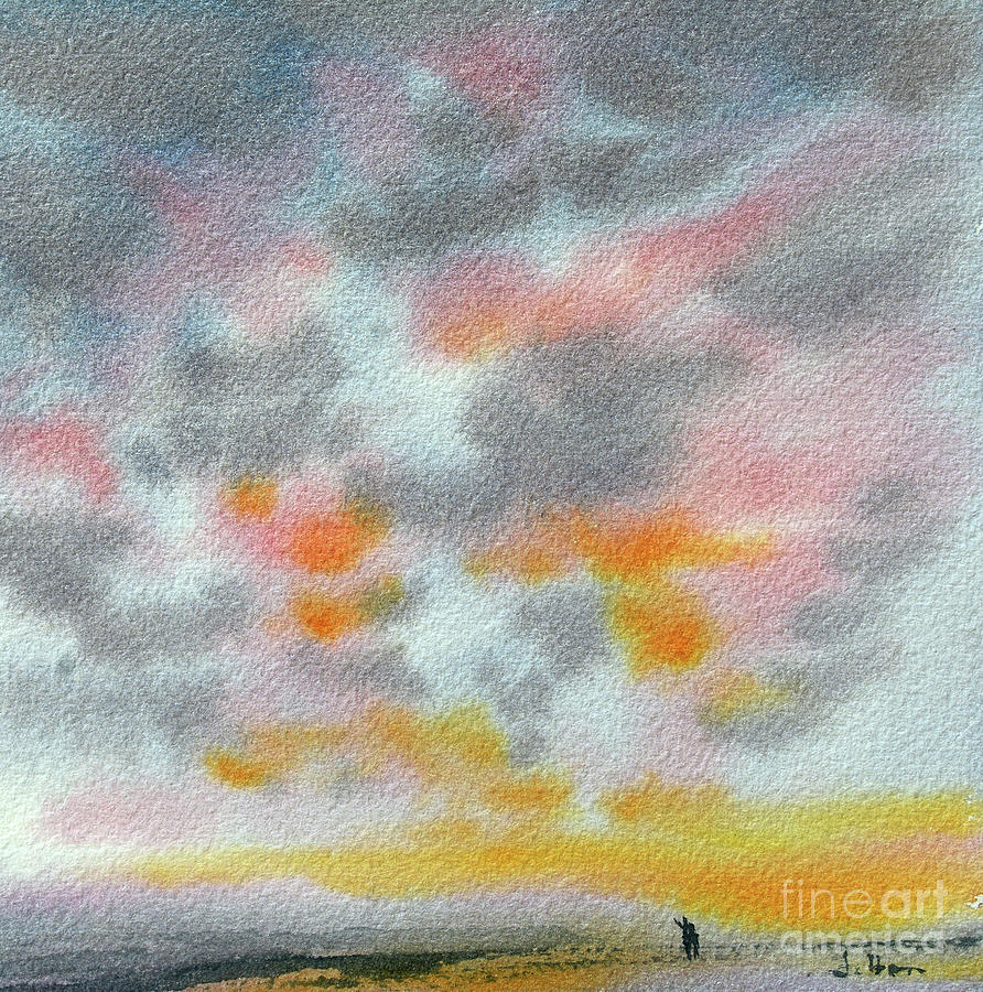 Beach Sky I 2024 Painting by Julianne Felton