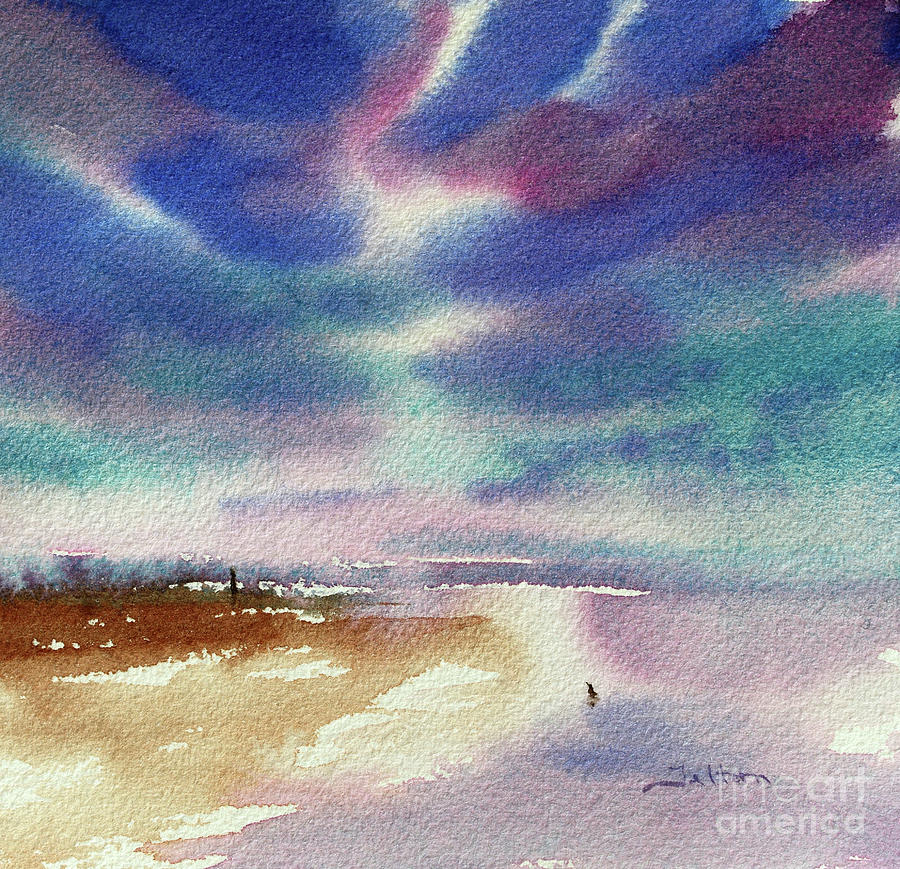Beach sky V  2024 Painting by Julianne Felton