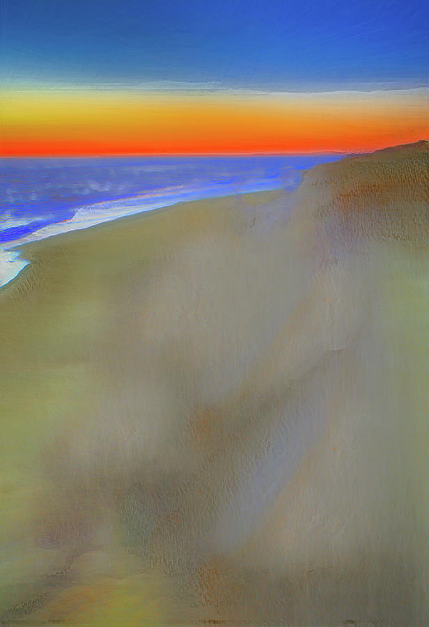 Beach Sunrise DecorArt Photograph by Dan Carmichael