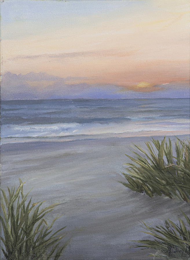Beach Sunrise II Painting by Audrey McLeod