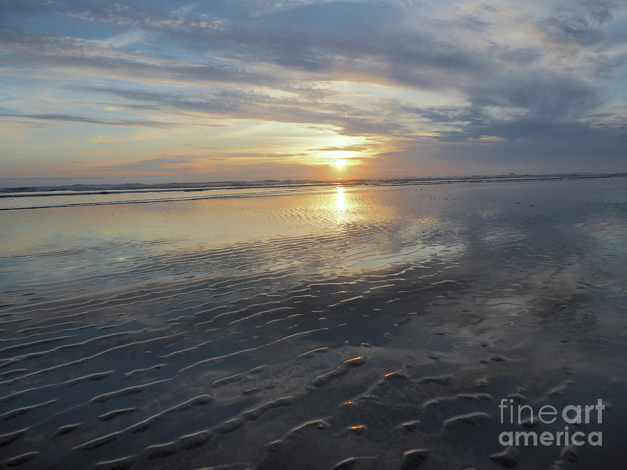 Beach Sunset Photograph by Adrienne Franklin