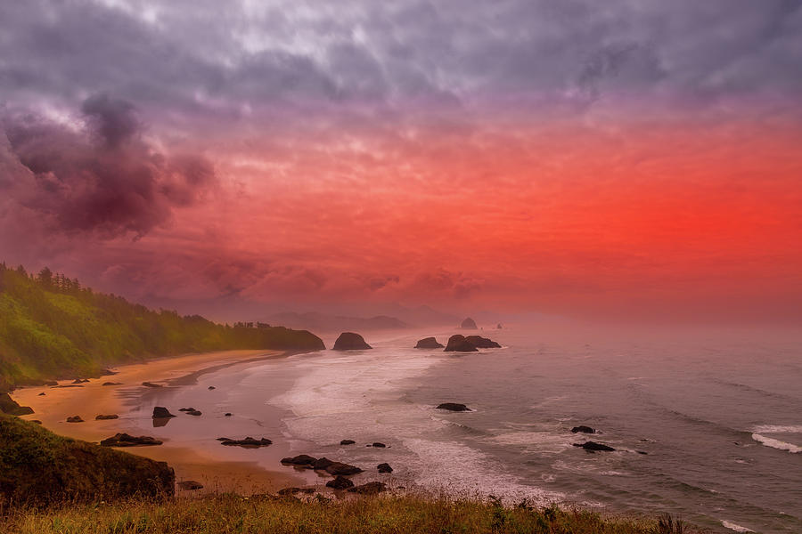 Beach Sunset Photograph by David Patterson
