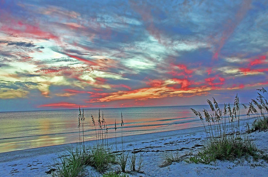 Beach Sunset On The Gulf Photograph by HH Photography of Florida