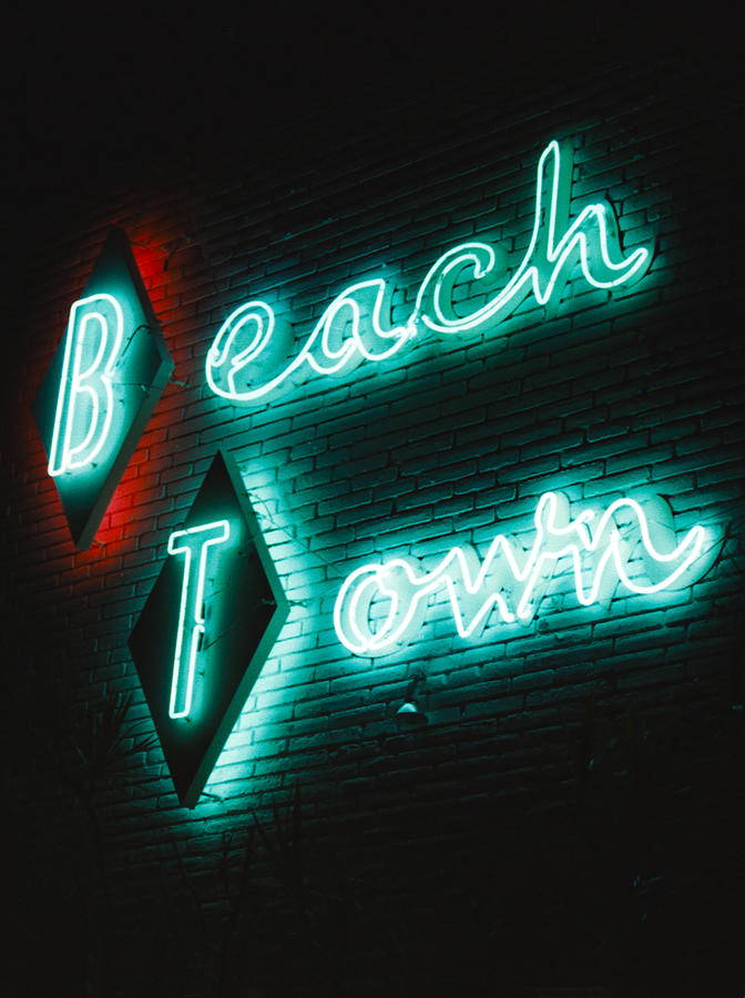 Beach Town Photograph