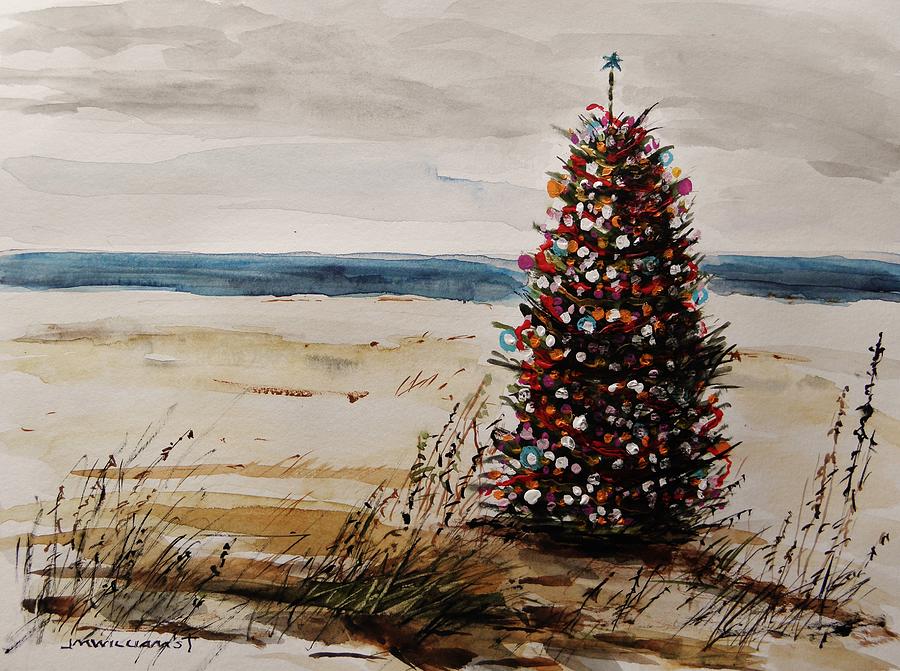 Beach Tree Painting by John Williams