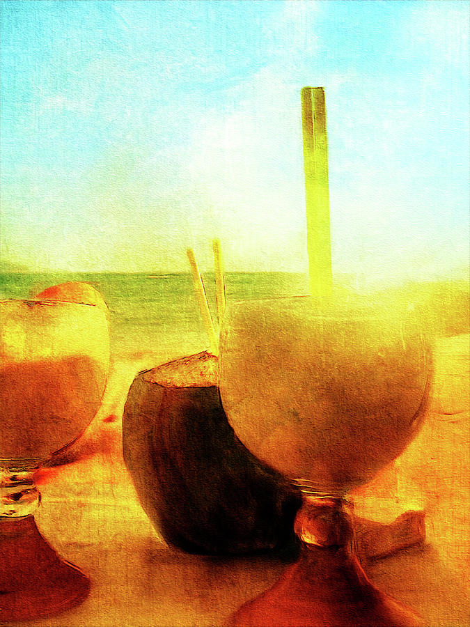 Beach tropical drinks in Acapulco Photograph by Tatiana Travelways