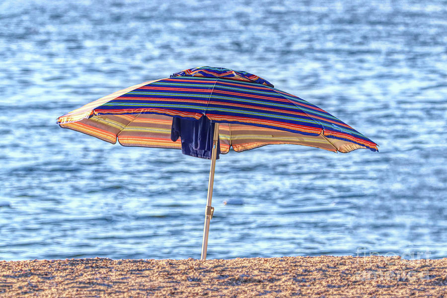 Beach Umbrella Photograph by Karen Silvestri