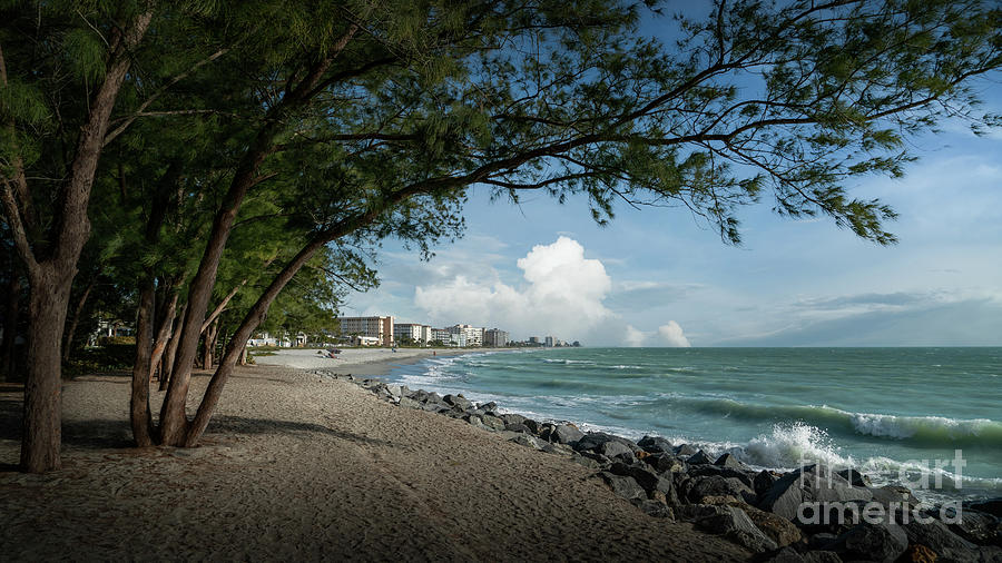 Beach View From South Jetty, Venice, Florida Photograph by Liesl Walsh