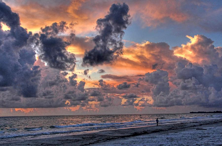 Beach Walk - Florida Seascape Photograph by HH Photography of Florida