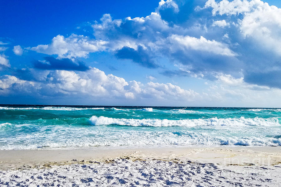 Beach Waves, Opal Beach, Pensacola Beach, Florida Photograph by Beachtown Views