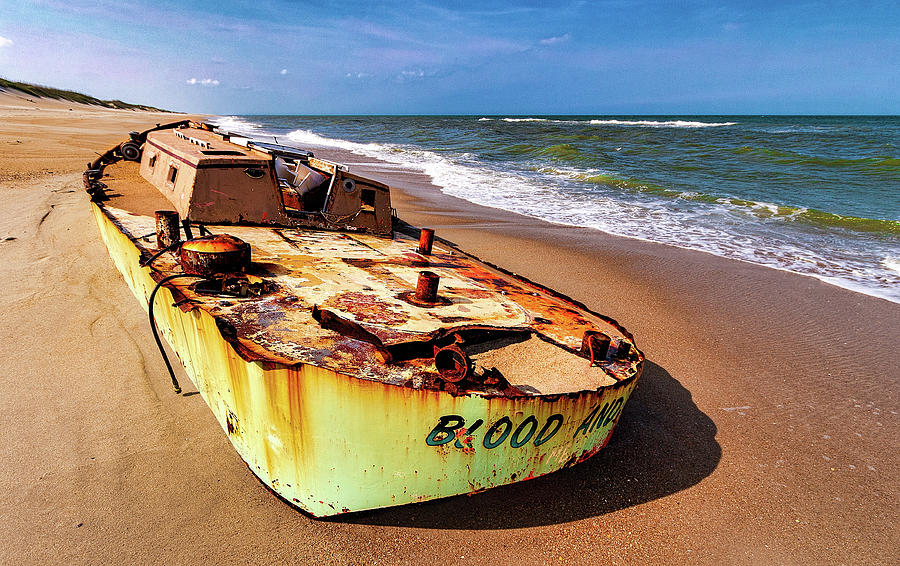 Beached Beauty on a Mild Outer Banks Day Photograph by Dan Carmichael