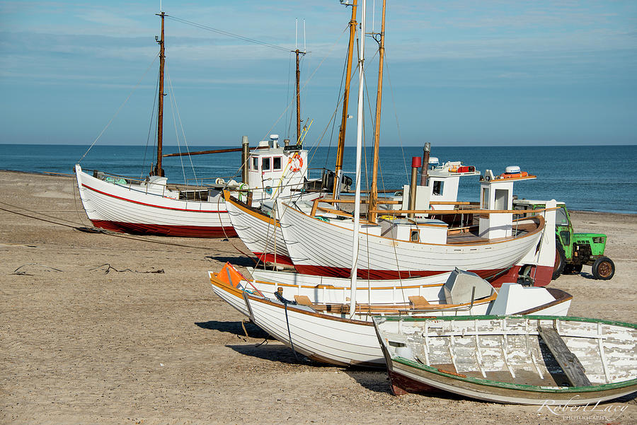 Beached Boats In Jutland Photograph