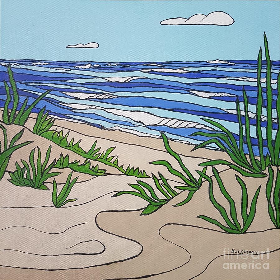 Beaches Painting by Petra Burgmann