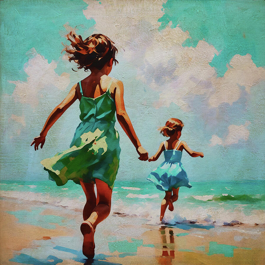 Beachside Innocence Digital Art by Jan Keteleer Beachside Innocence Digital Art by Jan Keteleer
