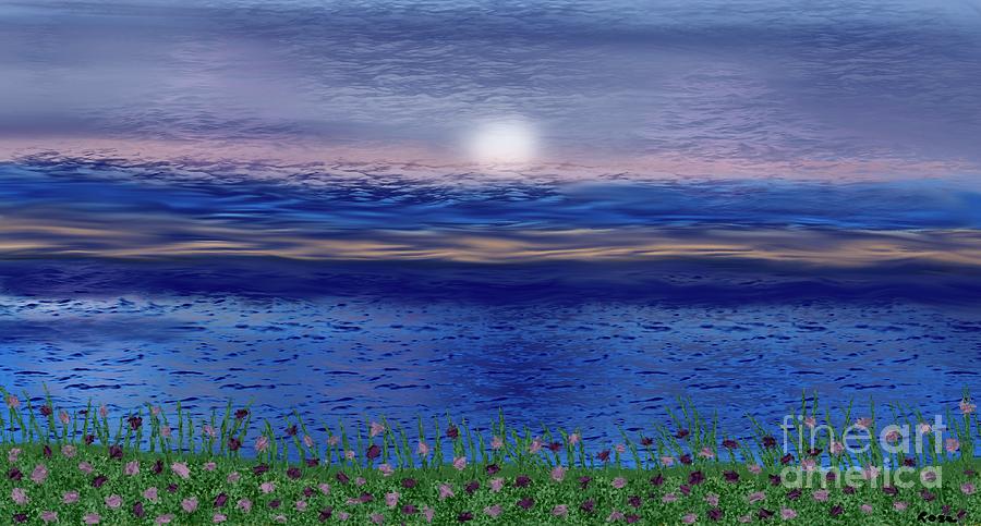 Beachside sunrise Digital Art by Elaine Hayward Beachside sunrise Digital Art by Elaine Hayward