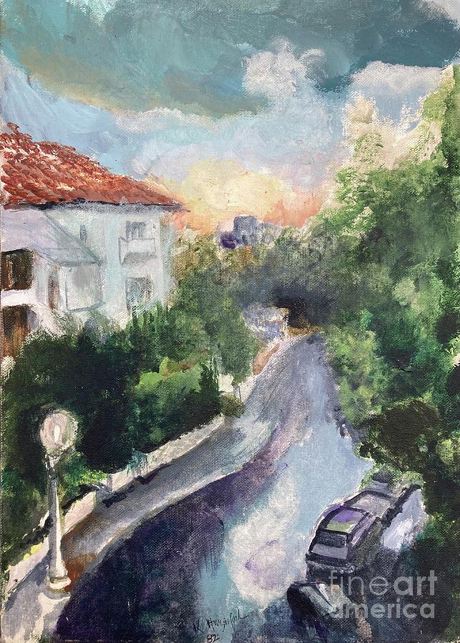 Beachwood Canyon Painting by Kate Hungerford