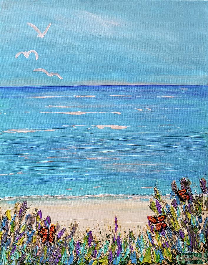 Beachy Painting by Ann Frederick
