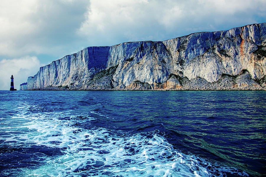 Boat Photograph - Beachy Head From The Sea by Chris Lord