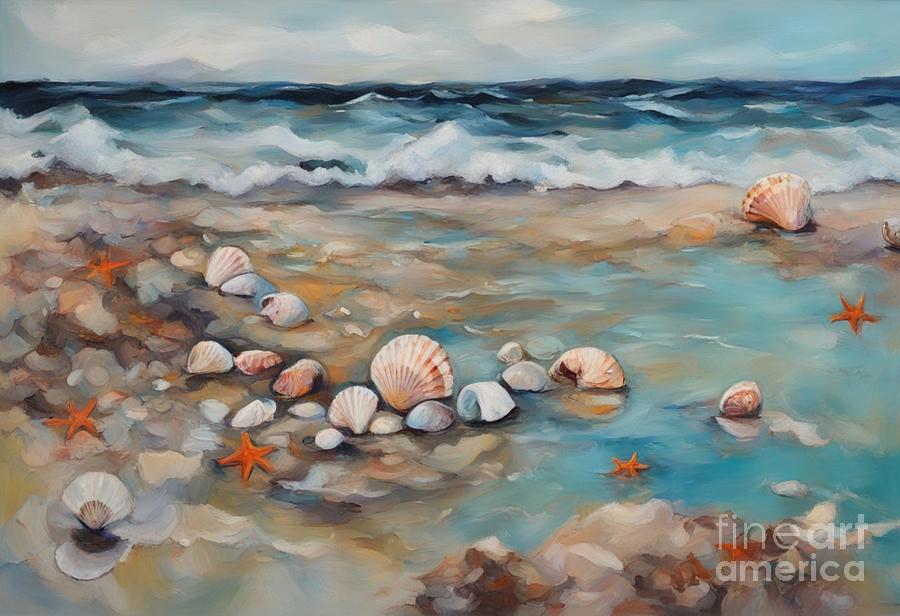 Beachy Digital Art by Julie Kaplan - Fine Art America