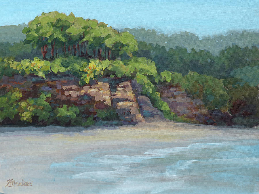 Beachy Morning Painting by Karen Ilari