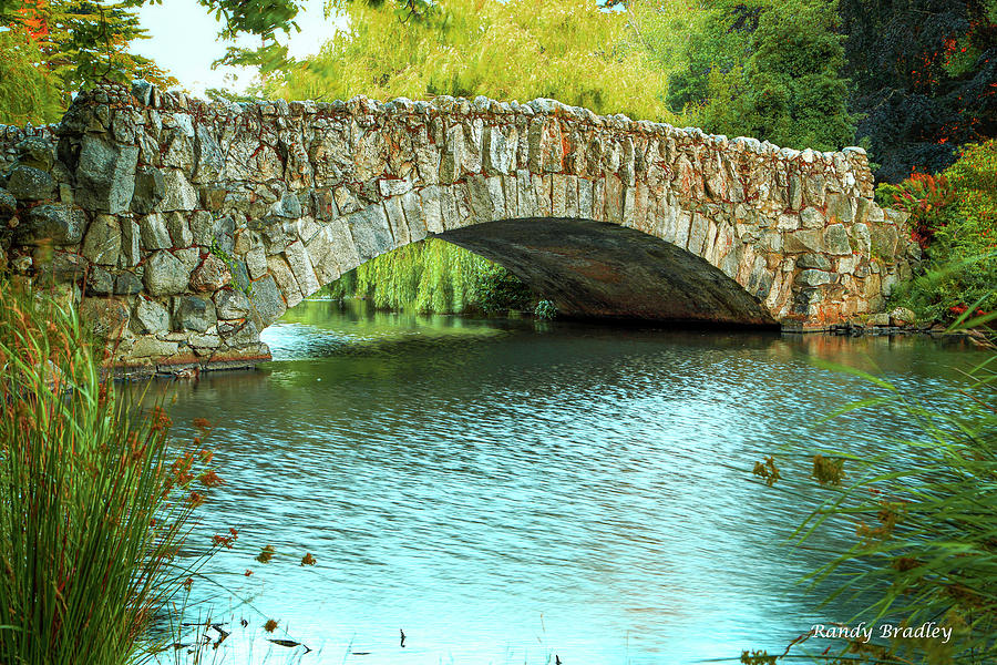 Beacon Hill Park Stone Bridge Photograph by Randy Bradley