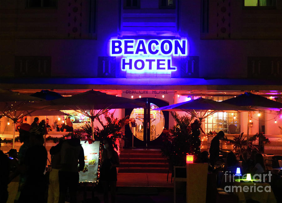Beacon Hotel - Art Deco District - Miami Beach Photograph by Doc Braham