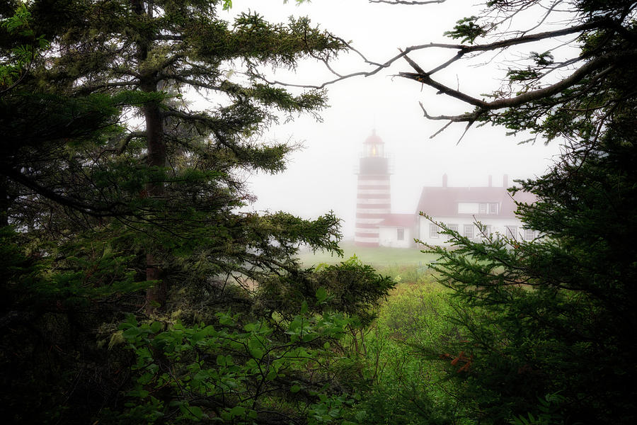 Lighthouse Photograph - Beacon in the Mist by Rick Berk