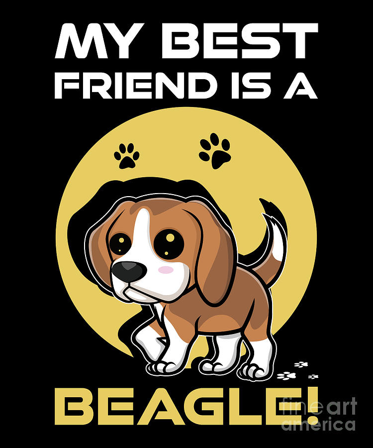 Beagle Dog Breed - My Best Friend Dog Owner Digital Art by ShirTom - Pixels