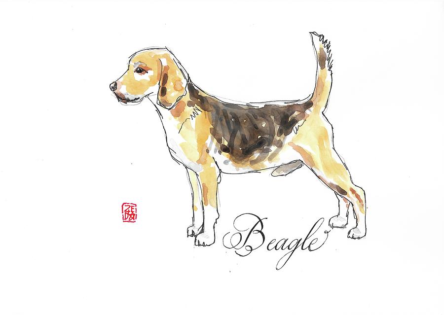 Beagle Painting