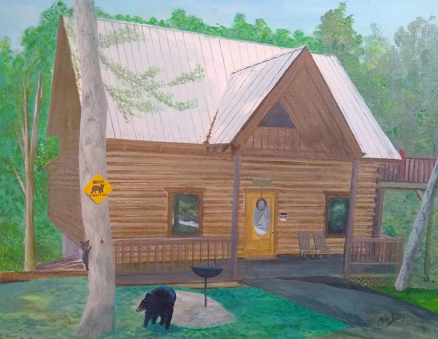 Bear Bottom Painting by Mike Jenkins