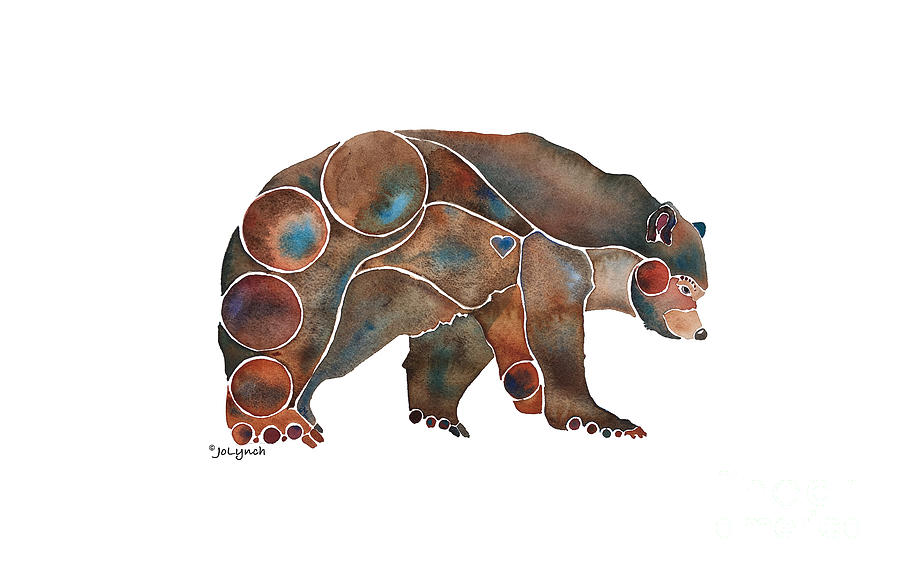 Bear Painting - Bear Brown Popular by Jo Lynch