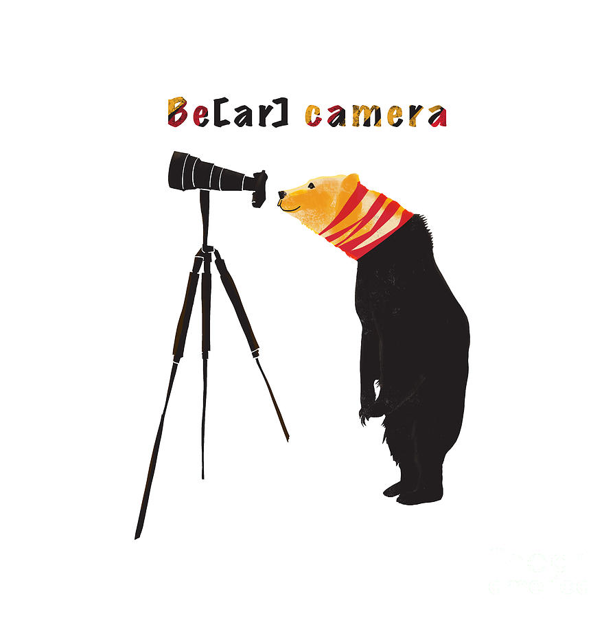 Bear camera Digital Art by Lidija Ivanek - SiLa