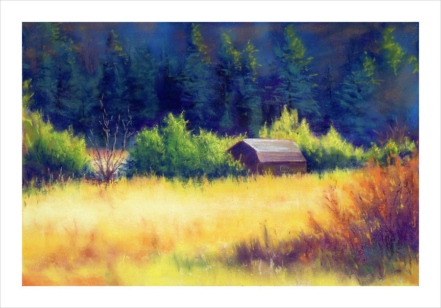 Bear Creek Barn Painting by Marjie Eakin-Petty
