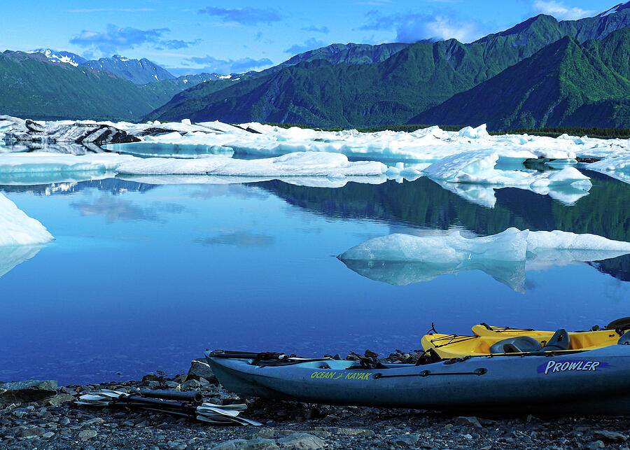 Bear Glacier Lagoon, Alaska Photograph by Leslie Struxness
