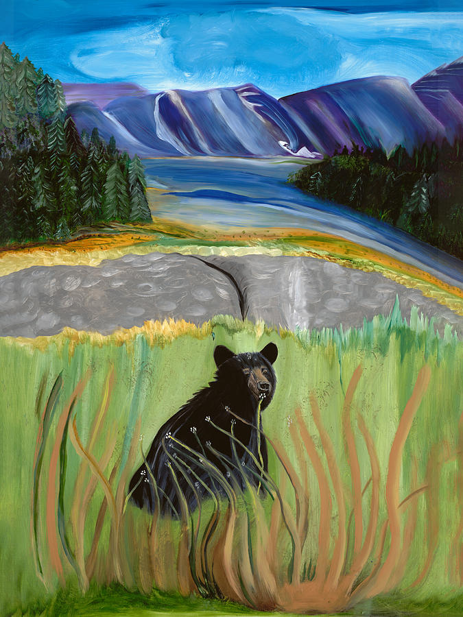 Bear Hunter Painting by Judy Huck