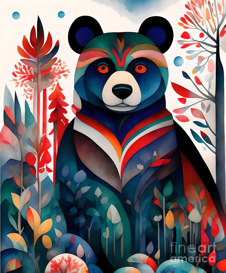 Bear In The Forest - 3 Digital Art by Philip Preston