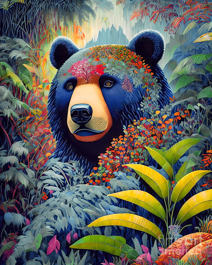 Bear In The Forest - 6SD Digital Art by Philip Preston