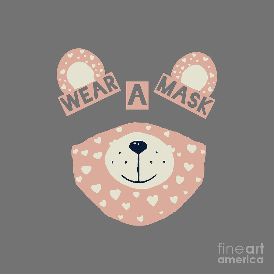 Bear mask Drawing by Vanesa Susanti - Fine Art America