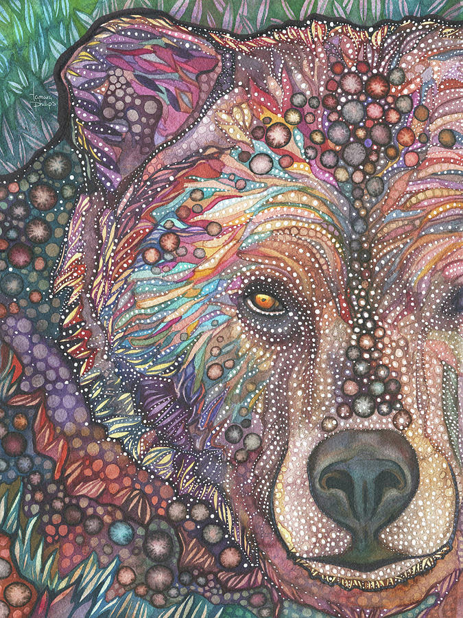 Bear Medicine Painting by Tamara Phillips