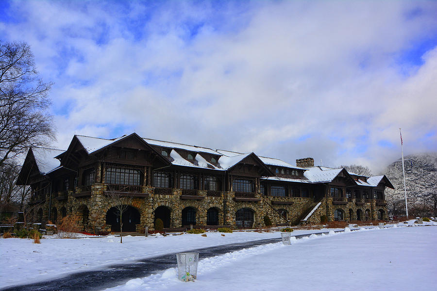 Bear Mountain Inn in Winter 2 Photograph by Raymond Salani III