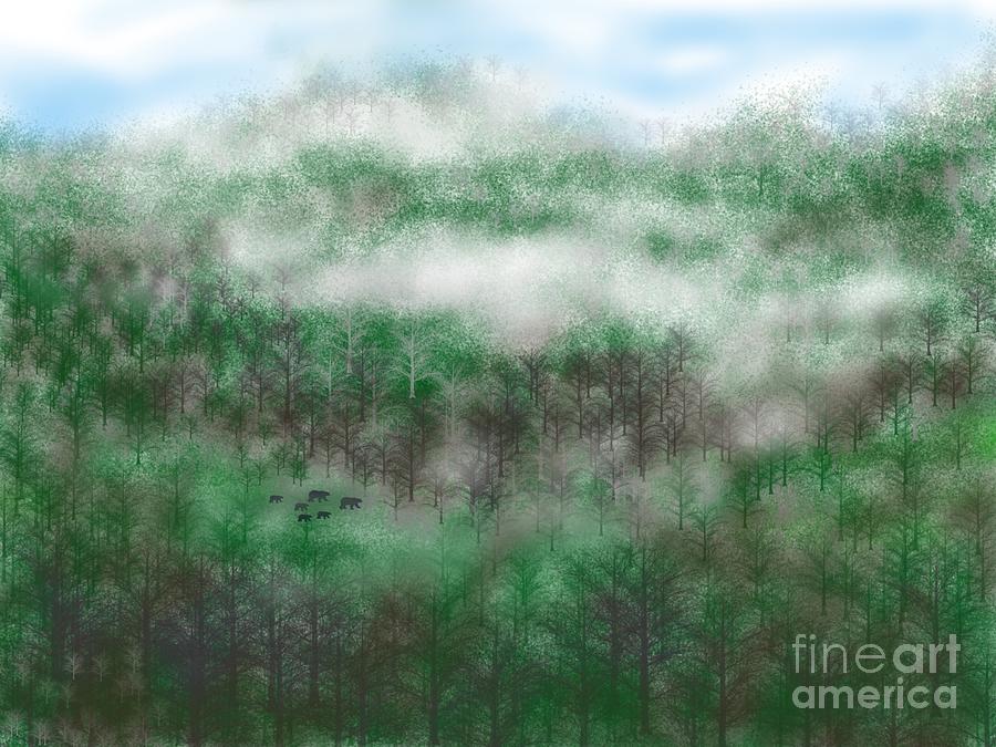 Nature Digital Art - Bear Ridge 1 by jrr by First Star Art