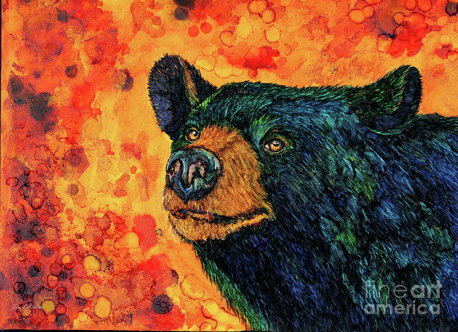 Bear Smile Painting by Jan Killian