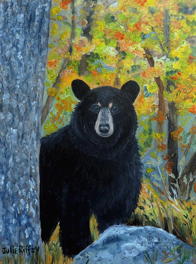 Bear Surprise Painting by Julie Brugh Riffey