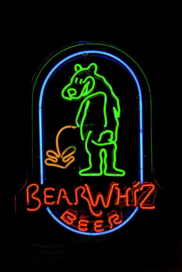 Bear Whiz Beer Photograph