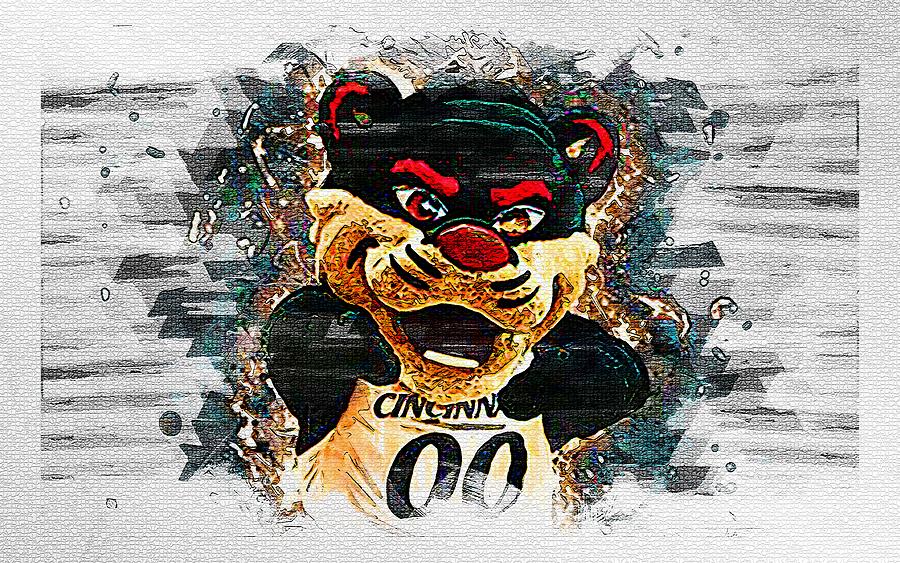 Bearcat Mascot Cincinnati Bearcats Basketball Usa Official University ...