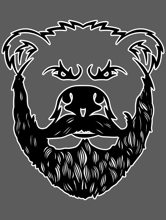 Bearded Bear For Men Women Kids - Hipster Beard Day Humor Pun Face Mask for  Sale by Jonathan Kraske