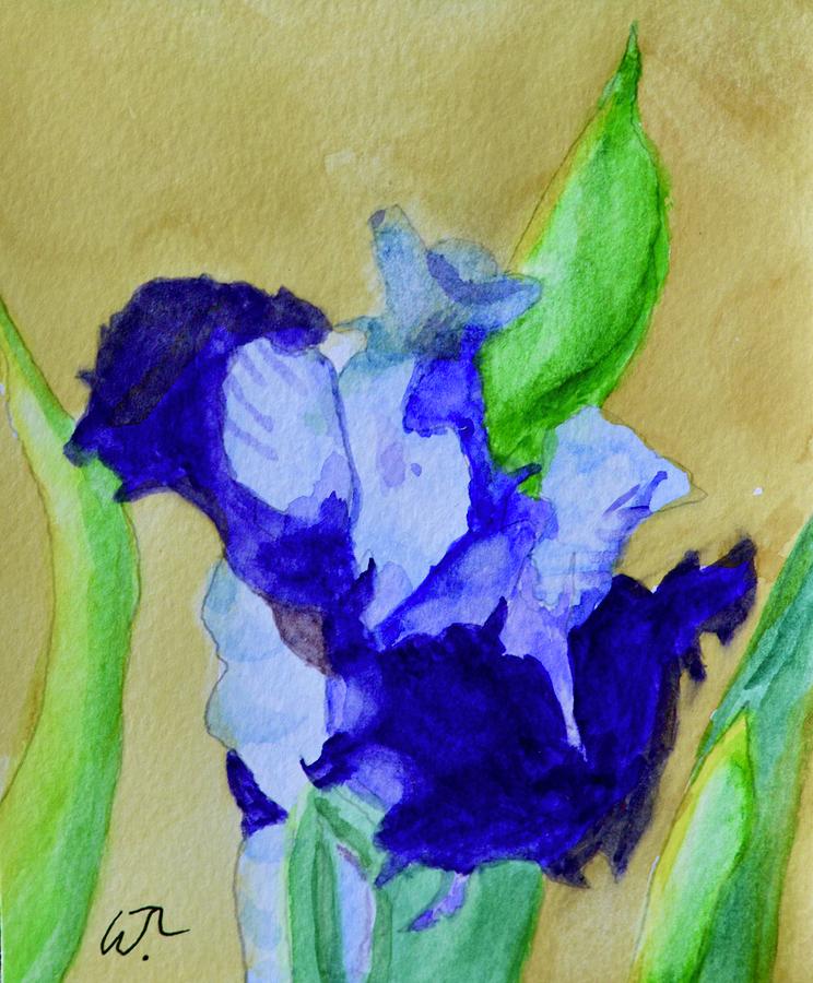 Bearded Iris Watercolor Painting by Warren Thompson - Fine Art America